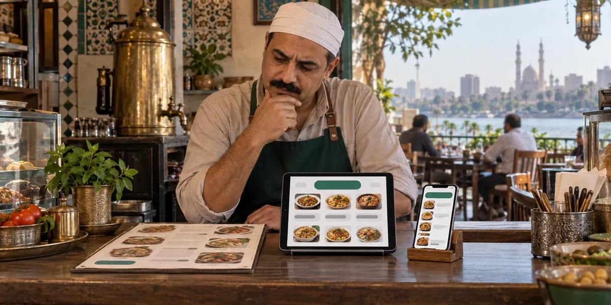 مقارنة حلول المنيو الإلكتروني المتاحة للمطاعم والكافيهات في مصر